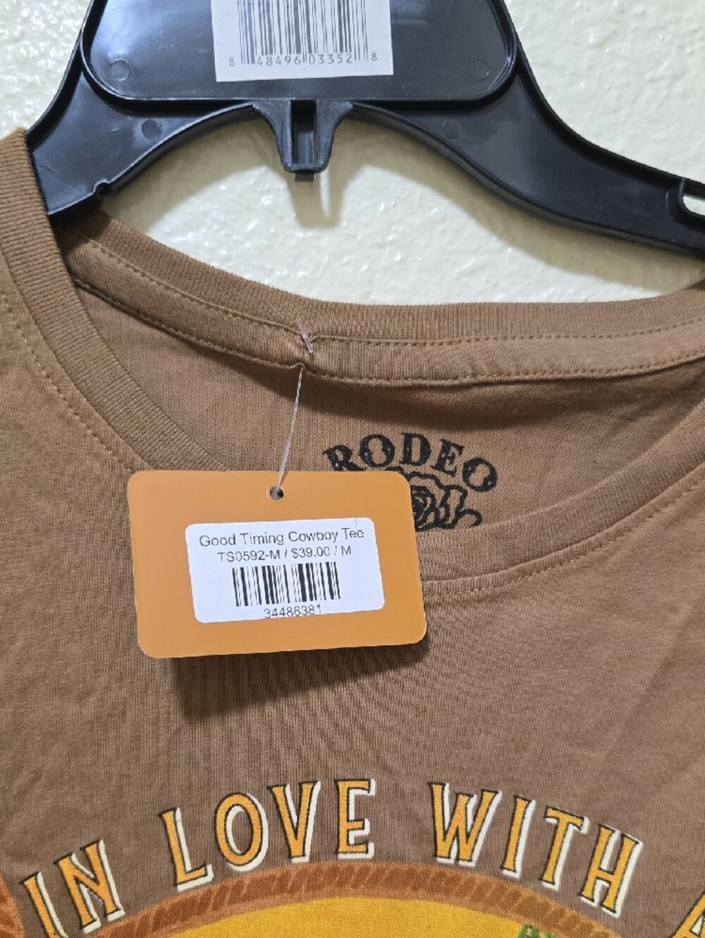 Rodeo Quincy Good Timing Cowboy 'In Love With A Cowboy' Tee - Picture 2 of 4